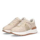 Sneakers Platform Donna LIU JO Amazing 43 in Pelle Beige con Dettaglio Glitter
