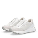 Sneakers Donna LIU JO Lolo 20 in Mesh Suede e Paillettes Bianco