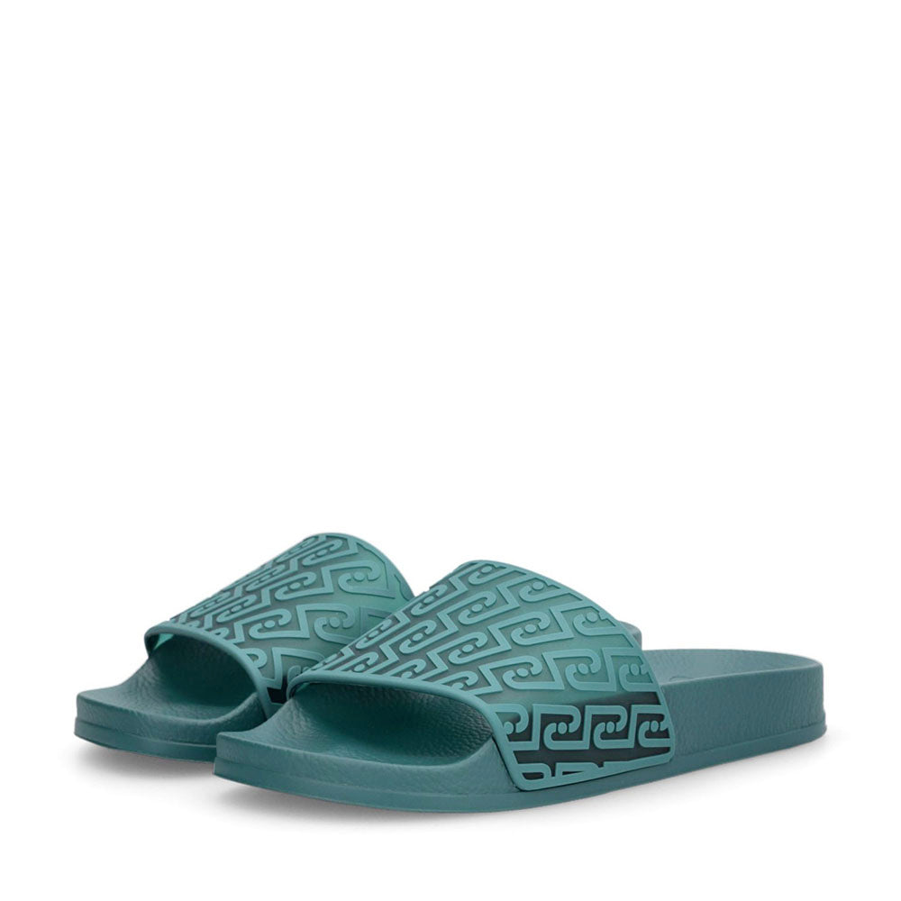 Ciabatte Donna LIU JO Kos 21 stampa Monogram in Gomma Verde