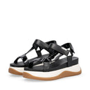 Sandali Platform Donna LIU JO Fiona 04 con Inserti in Vernice Nero