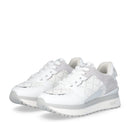 Sneakers Platform Donna LIU JO Maxi Wonder 91 in Pelle e Suede Bianco