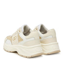 Sneakers Platform Donna LIU JO Eva 02 in Pelle e Glitter White Milk