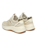 Sneakers Donna LIU JO Stardust 01 in Suede e Vernice color Latte