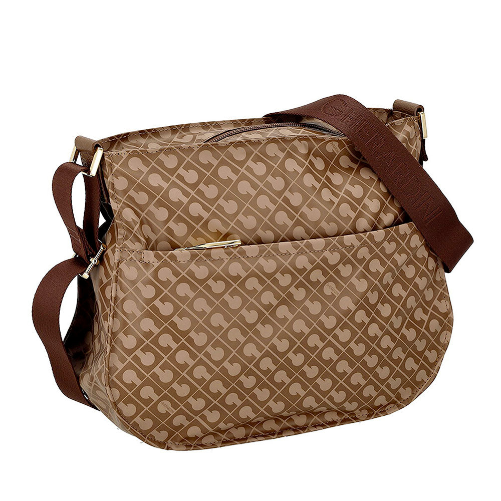 Borsa Donna Piccola a Tracolla GHERARDINI in Tessuto Softy Colore Chestnut