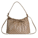 Damen-Beuteltasche GHERARDINI aus Softy-Stoff in Tabacco - Burro