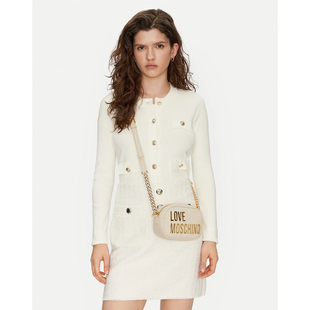Borsa Donna a Tracolla LOVE MOSCHINO linea Bold Bag Avorio