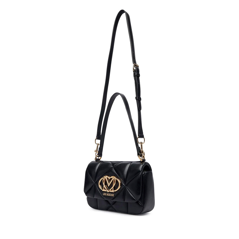 Borsa Donna Sottospalla LOVE MOSCHINO linea Embossed Nera