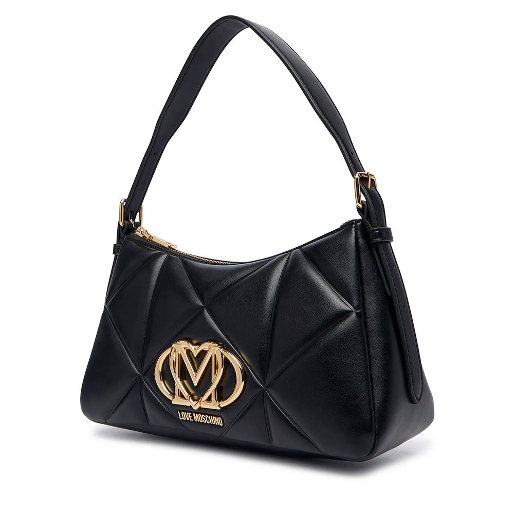 Borsa Donna Sottospalla LOVE MOSCHINO linea Embossed Nero