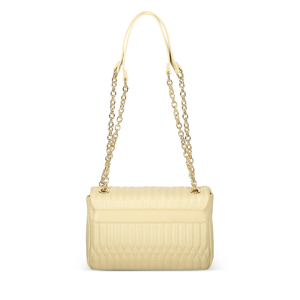 Borsa Donna a Spalla e a Tracolla LOVE MOSCHINO linea Bubby Love in Ecopelle color Burro