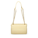 Borsa Donna a Spalla e a Tracolla LOVE MOSCHINO linea Bubby Love in Ecopelle color Burro