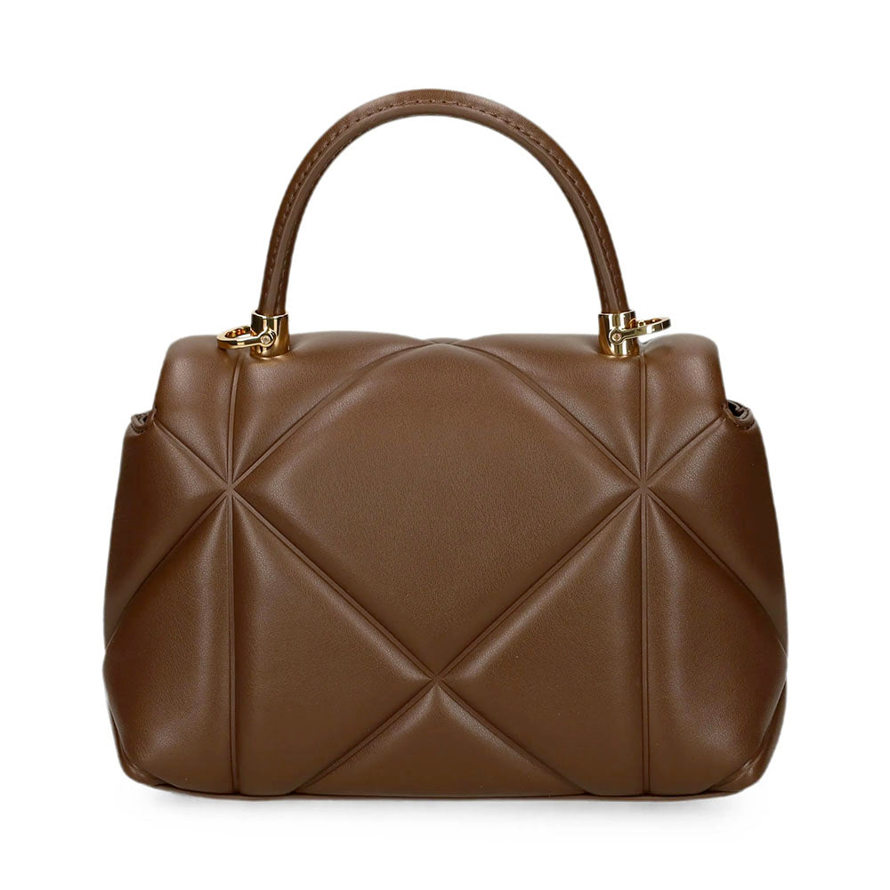 Kleine LOVE MOSCHINO Damenhandtasche aus der Embossed-Linie in Braun
