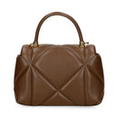 Kleine LOVE MOSCHINO Damenhandtasche aus der Embossed-Linie in Braun