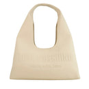 Hobo Bag Donna LOVE MOSCHINO in Ecopelle Avorio