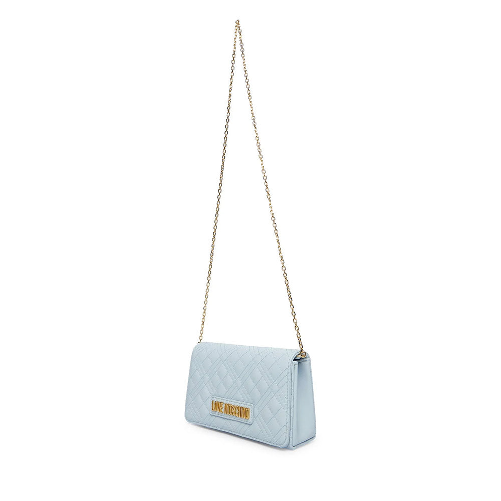 Clutch Donna con Tracolla LOVE MOSCHINO linea Smart Daily Quilted Celeste