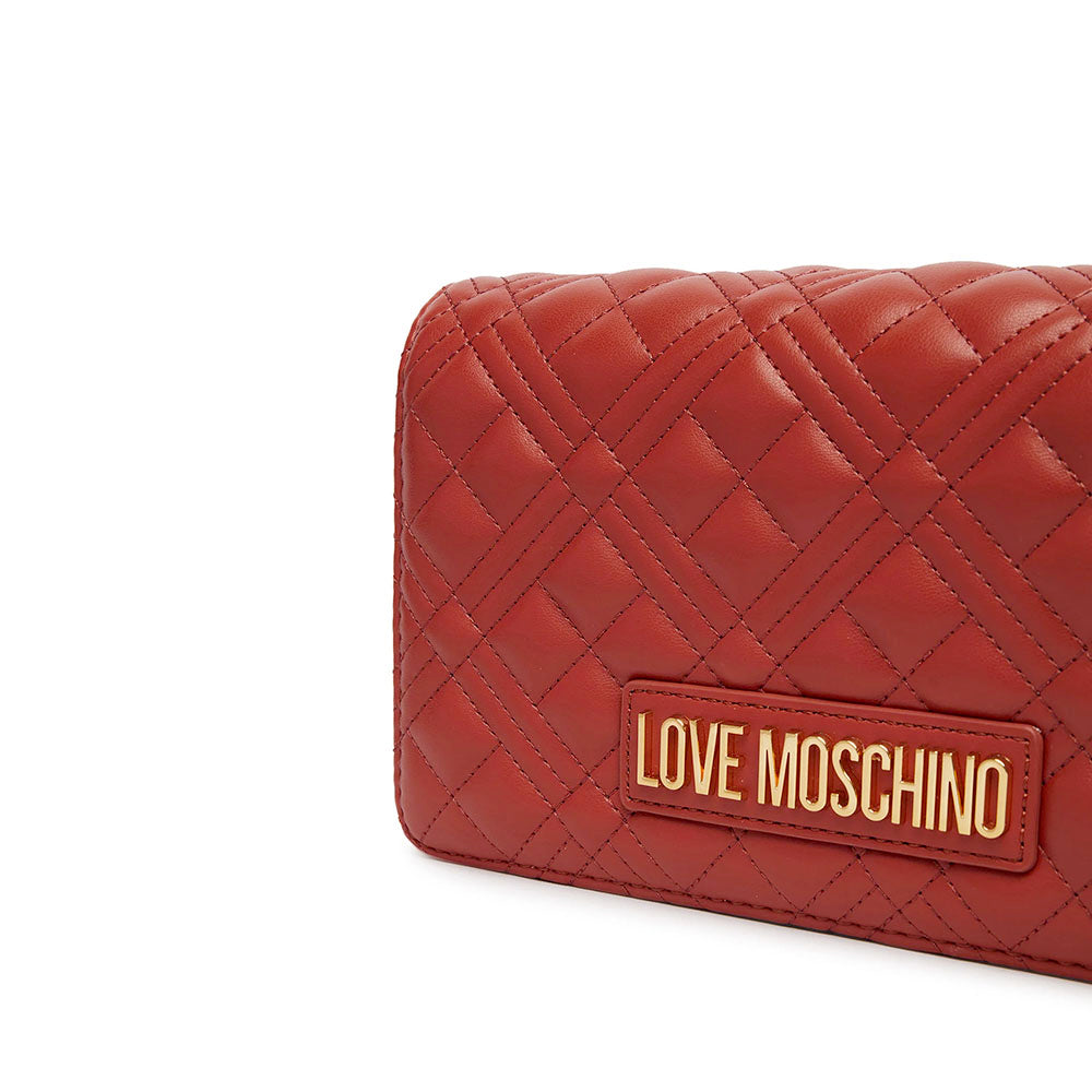 Clutch Donna con Tracolla LOVE MOSCHINO linea Smart Daily Quilted color Ruggine
