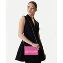 Clutch Donna con Tracolla LOVE MOSCHINO linea Smart Daily Bag Lettering Logo Fuxia