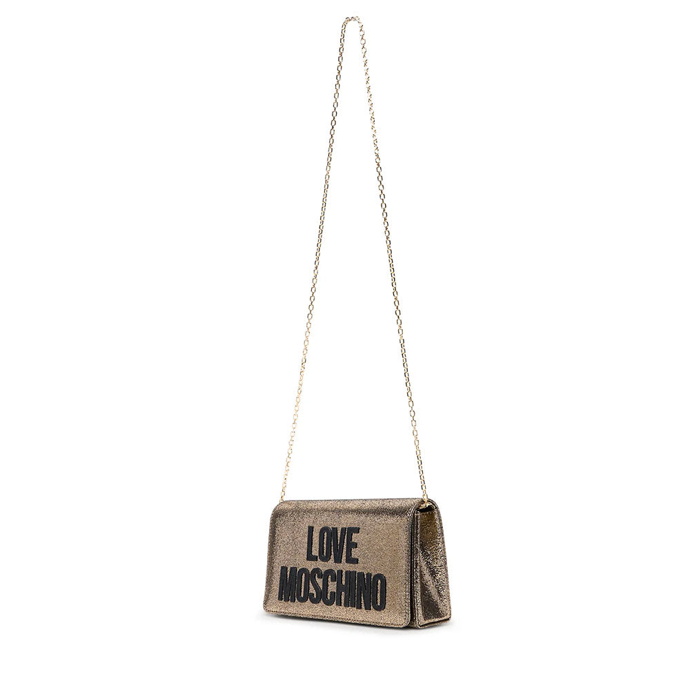 Clutch Donna con Tracolla LOVE MOSCHINO linea Smart Daily Soft Oro