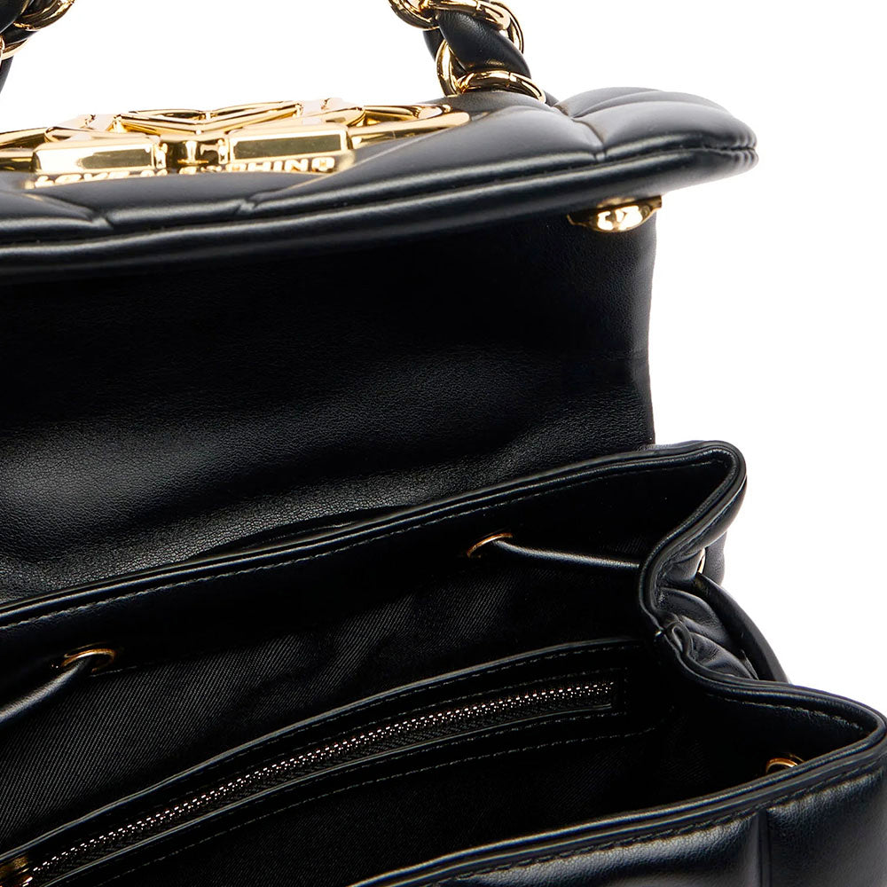 Zaino Donna LOVE MOSCHINO linea Embossed Trapuntata Nera