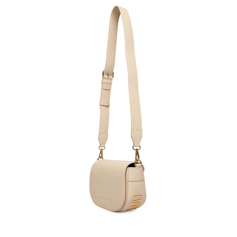 Damen-Umhängetasche LOVE MOSCHINO Modell Giant Logo in Ivory