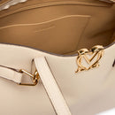 Shopping Bag Donna LOVE MOSCHINO linea Soft Sculpt Avorio