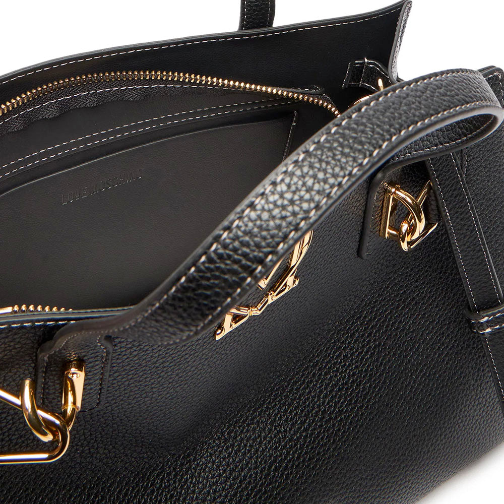 Borsa Donna a Mano LOVE MOSCHINO linea Soft Sculpt Nera