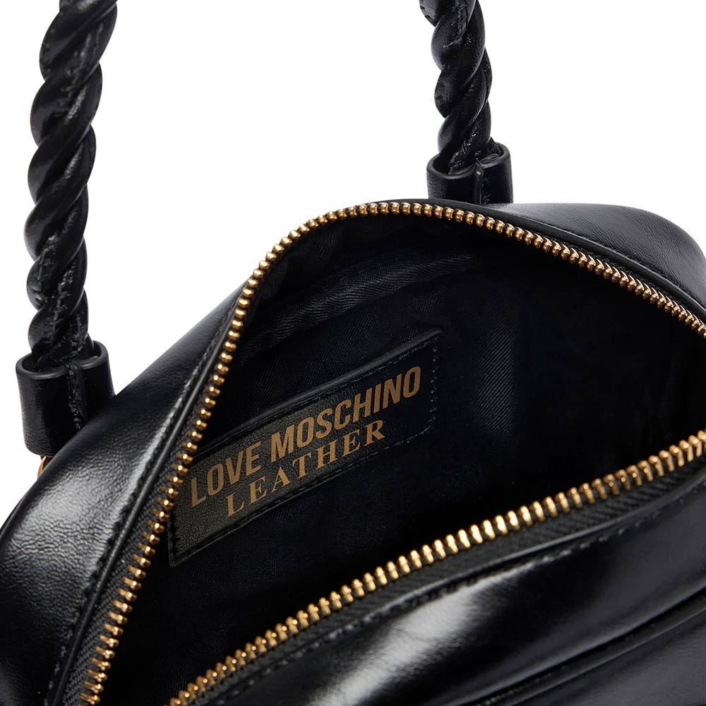 Bauletto Mini Donna LOVE MOSCHINO linea Twirl in Pelle Nera