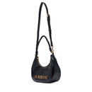Mini Hobo Bag Donna LOVE MOSCHINO linea Twirl in Pelle Nera