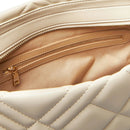 Gesteppte Damen-Shopper LOVE MOSCHINO Modell Quilted in Elfenbein