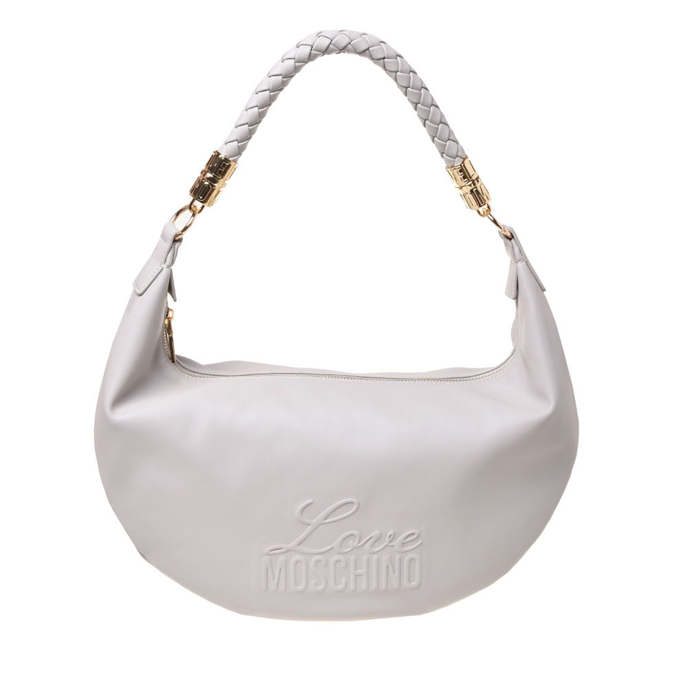 Hobo Bag Donna LOVE MOSCHINO in Ecopelle color Ghiaccio