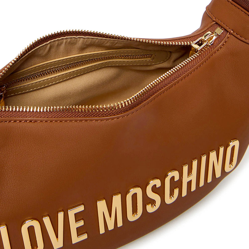 Borsa Donna Mezzaluna con Tracolla LOVE MOSCHINO linea Bold Bag Marrone