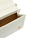Clutch con Tracolla LOVE MOSCHINO in Vernice Bianca
