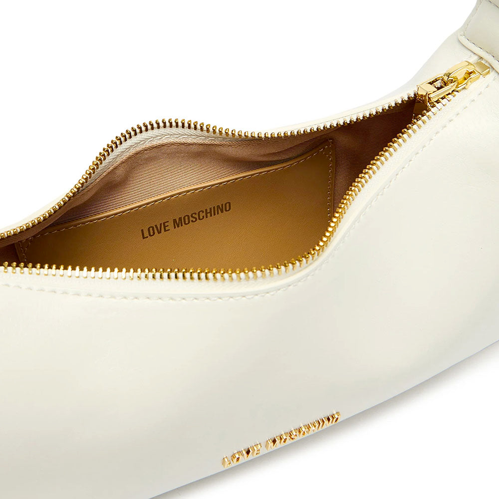Borsa Donna a Spalla LOVE MOSCHINO in Ecopelle Soft Bianco