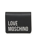 Kleine Damen-Geldbörse LOVE MOSCHINO Modell Bold Love in Schwarz und Nickel