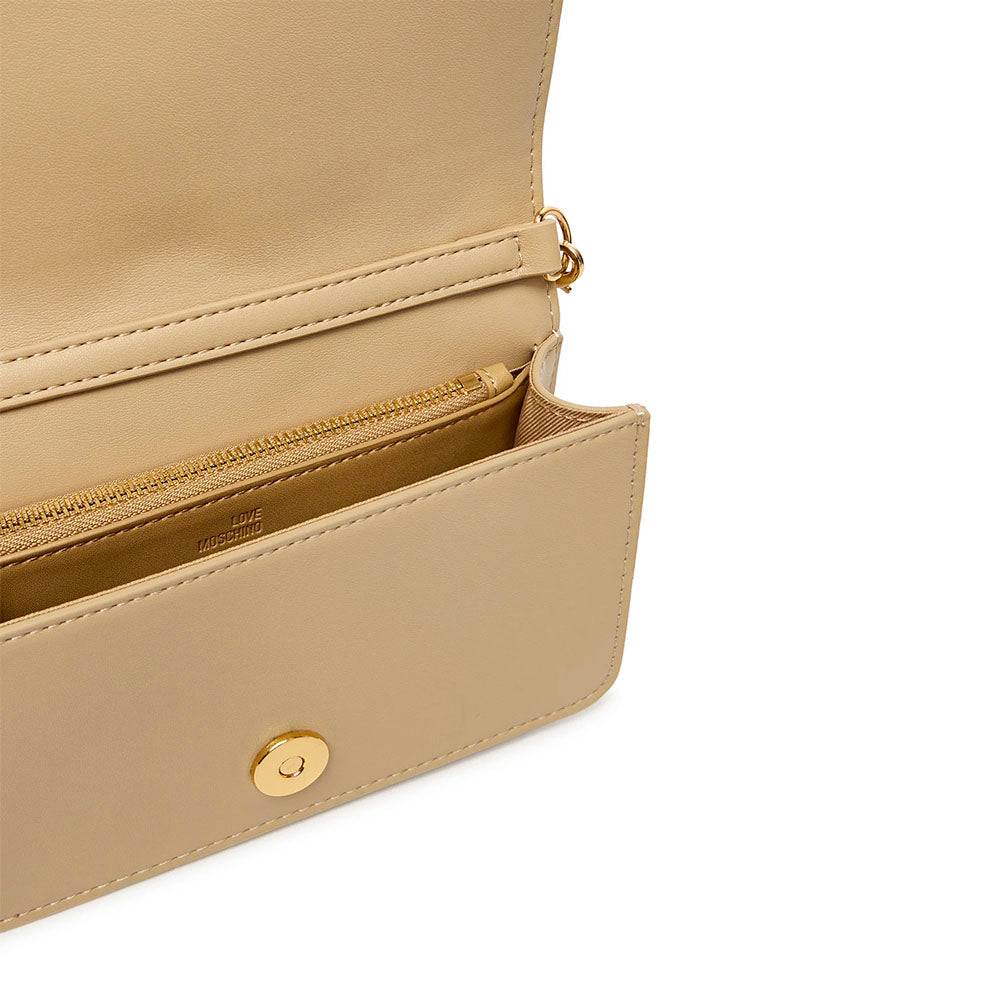 Cutch Trapuntata Donna LOVE MOSCHINO linea Embossed Taupe