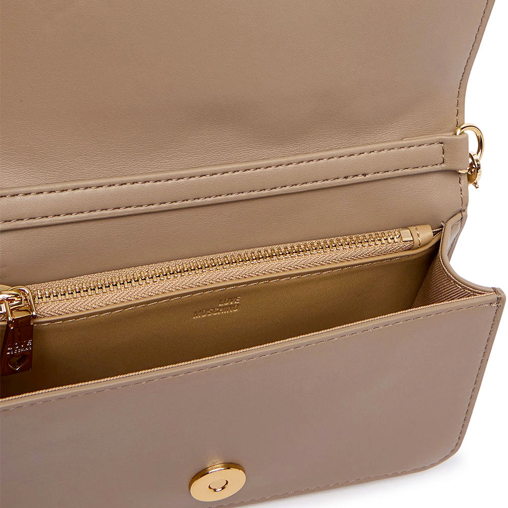 Clutch Trapuntata Donna LOVE MOSCHINO linea Embossed color Sabbia