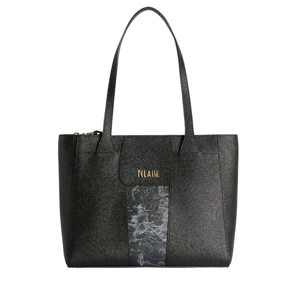 Shopping Bag Donna 1A Classe Alviero Martini linea Windy City Nero e Geo Night LD27