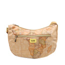 Borsa Donna Mezzaluna Media 1A Classe Alviero Martini linea Soft Petals in Tessuto Soft Geo Classic e Giallo Pastello LE55