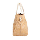 Damen-Henkeltasche 1A Classe ALVIERO MARTINI Modell Soft Petals aus Soft Geo Classic Stoff in Elfenbein - LE57