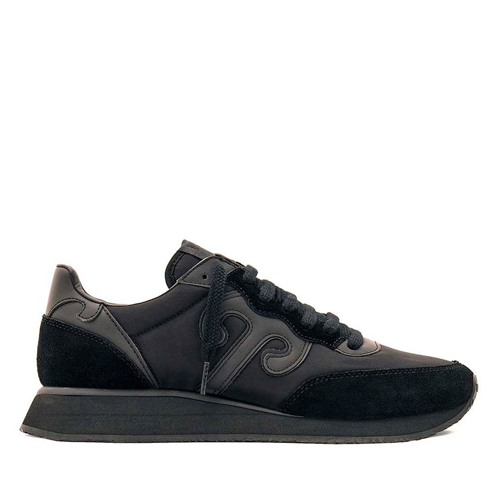 Sneakers Uomo WUSHU RUYI Master 715 in Nylon e Suede Dark Black