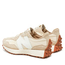 Damen-Sneaker NEW BALANCE 327 aus Technikstoff und Wildleder in Beige