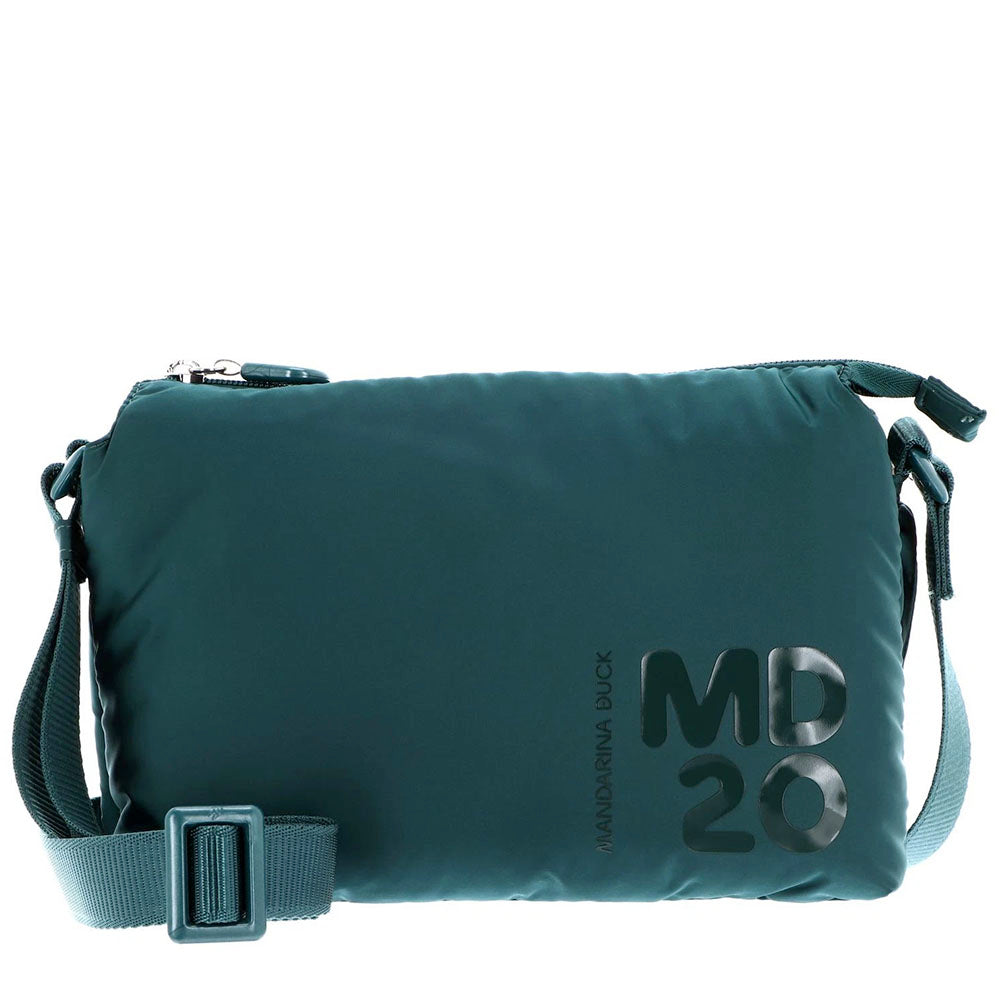 Borsa Donna a Tracolla Piccola MANDARINA DUCK linea MD20 BALLOON in Nylon Imbottito colore Rain Forest