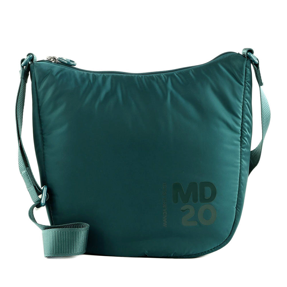 Borsa Donna a Tracolla Media MANDARINA DUCK linea MD20 BALLOON in Nylon Imbottito colore Rain Forest
