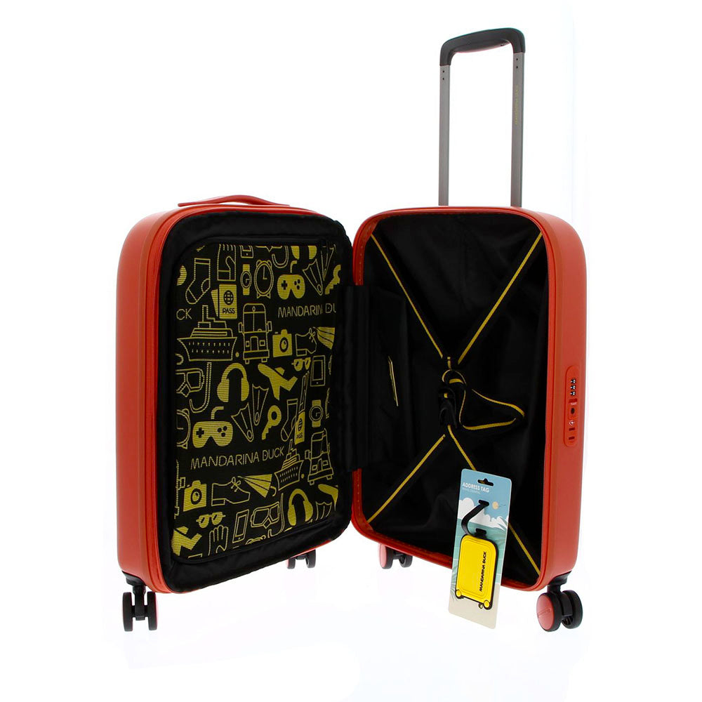 Trolley Cabina Rigido 55cm MANDARINA DUCK linea Logoduck+ colore Ginger