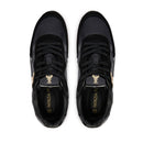 Sneakers Running PATRIZIA PEPE Girl linea Fly Run in Pelle e Suede Nero Platino