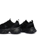 Sneakers Running PATRIZIA PEPE Girl linea Fly Run Tech in Mesh e Suede Nero