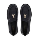 Mocassini Platform PATRIZIA PEPE Girl linea Fly Cult Strass in Pelle Nera