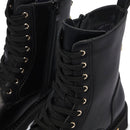 Anfibi PATRIZIA PEPE Girl linea Fly Cult Strass in Pelle Nera