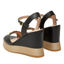 Sandali con Zeppa LIU JO Karen 11 in Pelle Nera