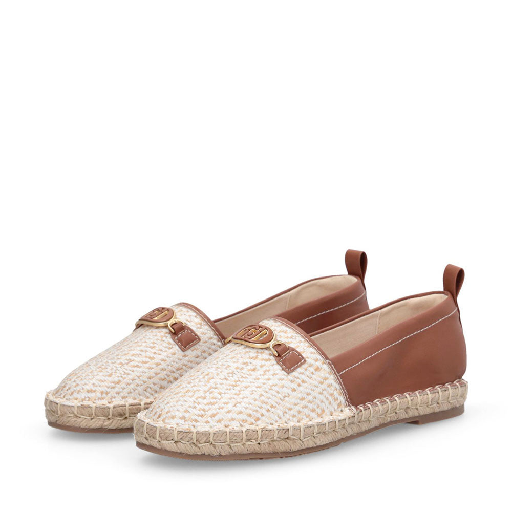 Espadrillas Donna LIU JO Capri 04 in Ecopelle e Rafia color Cuoio