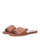 Ciabatte Donna Flat LIU JO Sandy 03 in Pelle Marrone